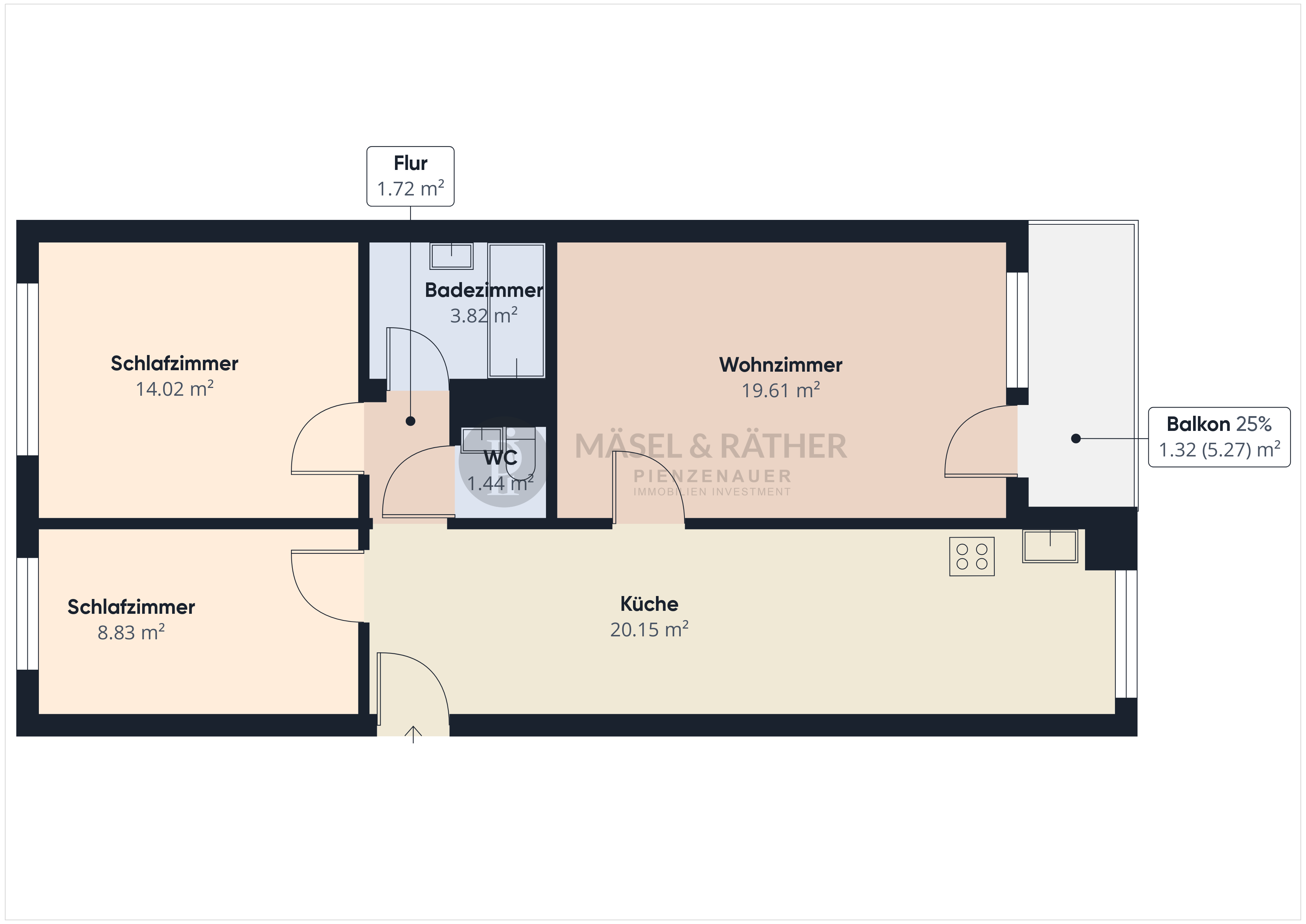 Wohnung zum Kauf 369.000 € 3 Zimmer 74 m²<br/>Wohnfläche 7.<br/>Geschoss Markt Schwaben 85570