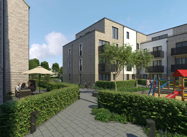 Wohnung zur Miete - Neubau 957 € 2 Zimmer 68,3 m² 2. Geschoss frei ab 01.10.2025 Uerdinger Straße 390 Sollbrüggen Krefeld 47800