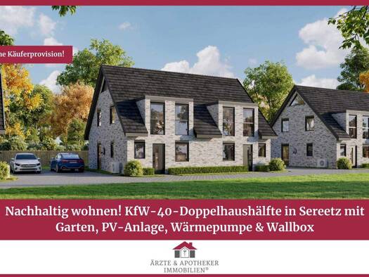 Doppelhaushälfte zur Miete - Erstbezug 1.994 € 5 Zimmer 115 m² 202,1 m² Grundstück frei ab 01.01.2026 Sereetz 23611
