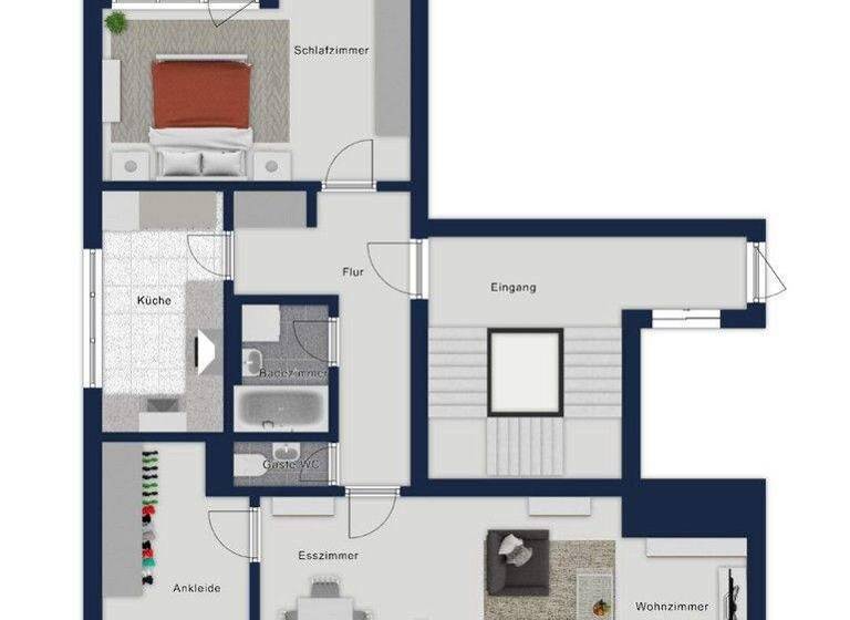 Wohnung zum Kauf 225.000 € 3 Zimmer 79,7 m² 1. Geschoss Südweststadt Karlsruhe / Südstadt 76137