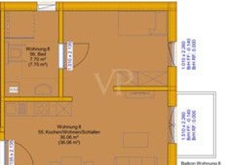 Studio zum Kauf provisionsfrei 177.999 € 1 Zimmer 45,6 m² Oberdachstetten 91617