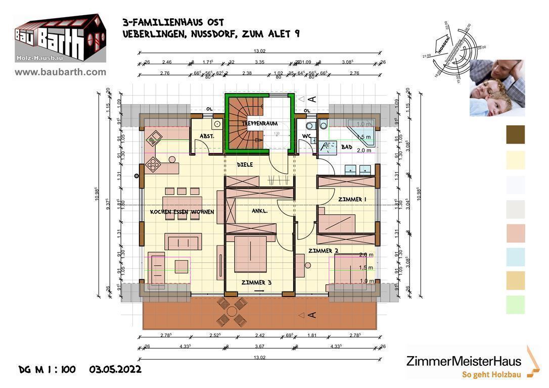 Wohnung zum Kauf provisionsfrei 798.000 € 5 Zimmer 105 m²<br/>Wohnfläche 3.<br/>Geschoss Nußdorf Überlingen 88662