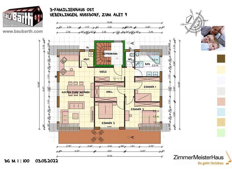 Wohnung zum Kauf provisionsfrei 798.000 € 5 Zimmer 105 m²<br/>Wohnfläche 3.<br/>Geschoss Nußdorf Überlingen 88662