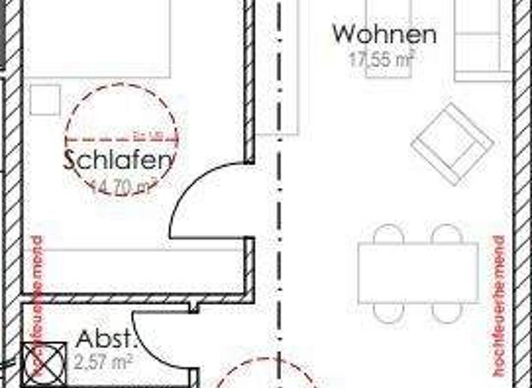 Wohnung zur Miete 850 € 2,5 Zimmer 61,7 m² 1. Geschoss frei ab 01.03.2026 Röhlinghausen Herne 44651