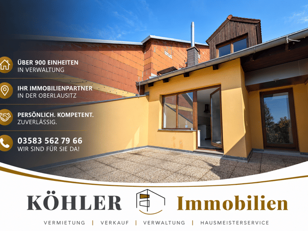 Maisonette zur Miete 500 € 3 Zimmer 101 m² Geschoss 4/4 frei ab sofort Innere Weberstraße 13 Zittau Zittau 02763