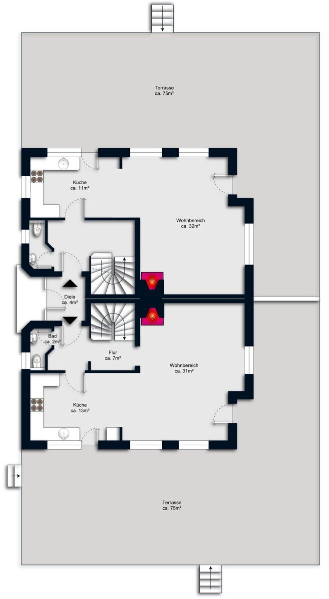 Mehrfamilienhaus zum Kauf 1.499.000 € 7 Zimmer 244 m²<br/>Wohnfläche 1.000 m²<br/>Grundstück Niendorf Hamburg 22455