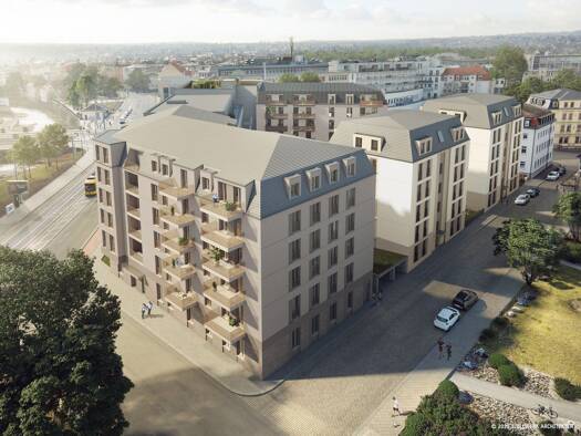Wohnung zur Miete - Erstbezug 1.145 € 3 Zimmer 77,3 m² 3. Geschoss frei ab sofort Löbtauer Straße Löbtau-Nord Ortsamtsbereich Cotta 01159