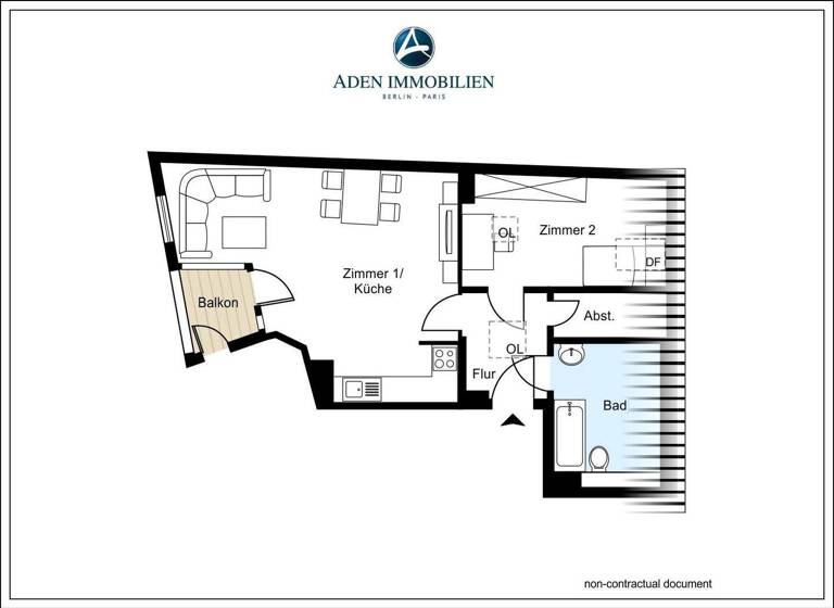 Wohnung zum Kauf 254.900 € 2 Zimmer 52,9 m² 5. Geschoss Kietzer Str. 7 Köpenick Berlin / Köpenick 12555