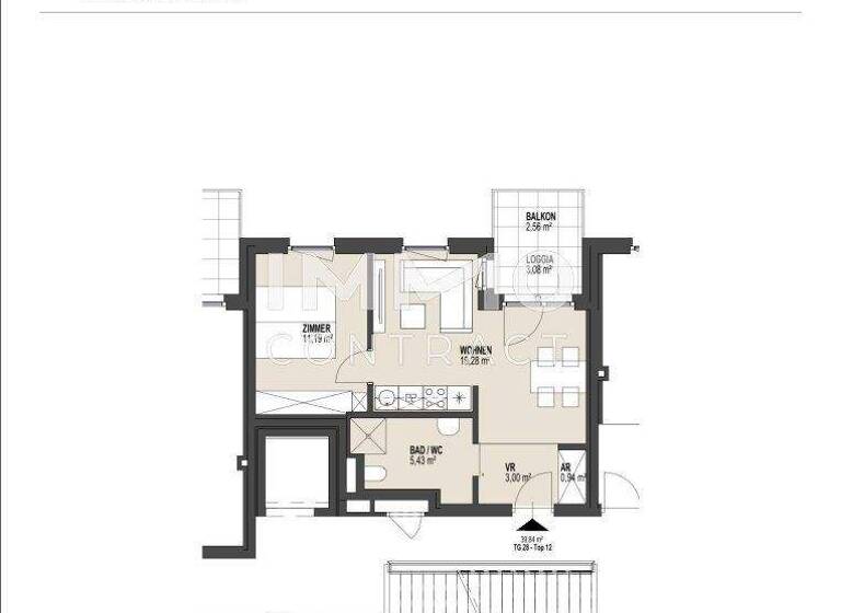 Wohnung zum Kauf 341.000 € 2 Zimmer 39,8 m² Wien 1170