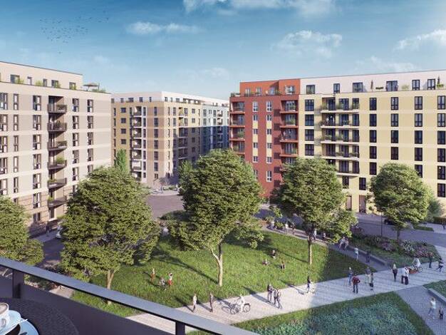 Wohnung zur Miete - Erstbezug 1.169 € 2 Zimmer 59,8 m² 4. Geschoss frei ab sofort Mathilde-Maier-Straße 4 Gallus Frankfurt-Gallus 60326