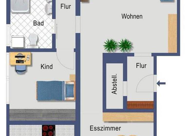 Wohnung zum Kauf 349.000 € 3,5 Zimmer 100 m² 1. Geschoss frei ab sofort Heidesheim am Rhein 55262