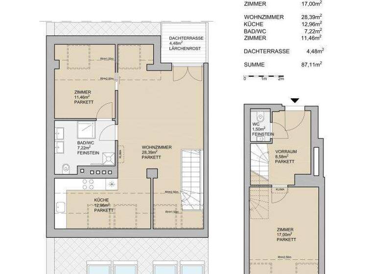 Maisonette zum Kauf 495.000 € 3 Zimmer 85,9 m² 1. Geschoss frei ab 30.09.2029 Wien 1140