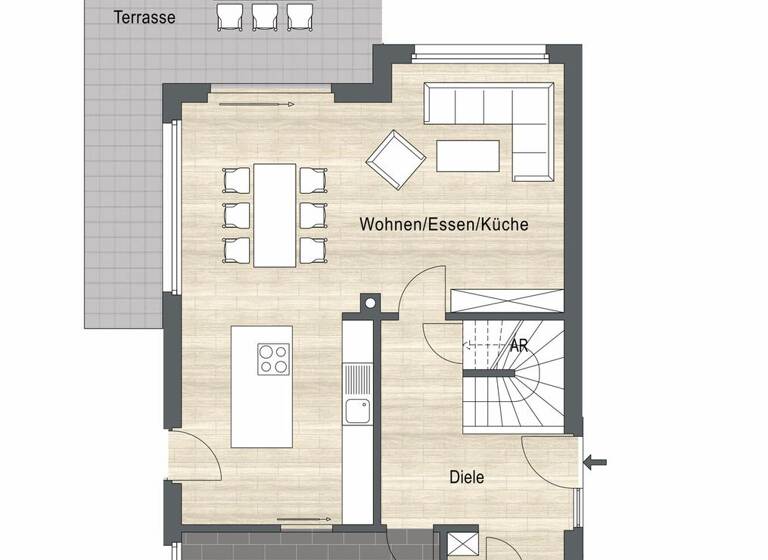 Einfamilienhaus zum Kauf 569.000 € 4 Zimmer 137 m² 628 m² Grundstück Stenern Bocholt 46397