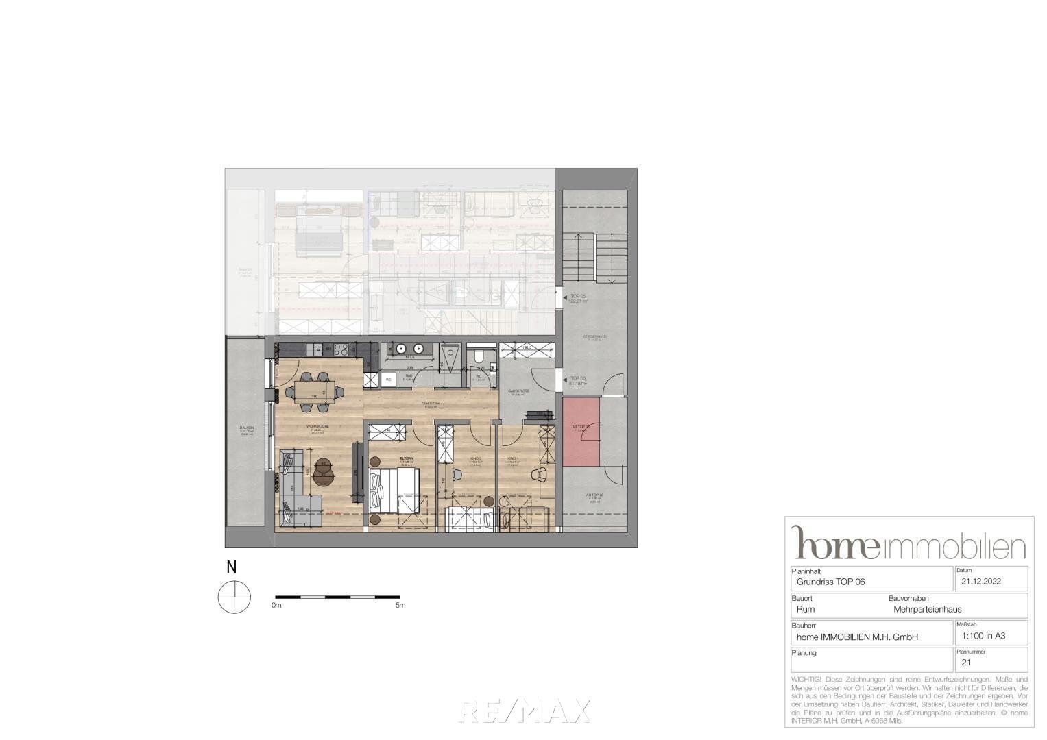 Wohnung zum Kauf 545.000 € 4 Zimmer 81,2 m²<br/>Wohnfläche 1.<br/>Geschoss Rum 6063