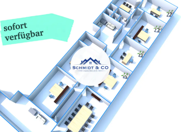 Büro zur Miete provisionsfrei 5 € 240 m² Bürofläche Eppertshausen 64859