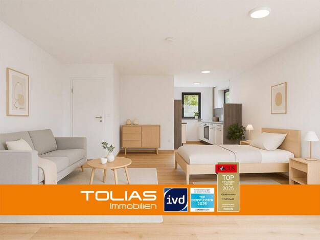 Wohnung zur Miete 950 € 1 Zimmer 47,8 m² 1. Geschoss Zuffenhausen Stuttgart 70435