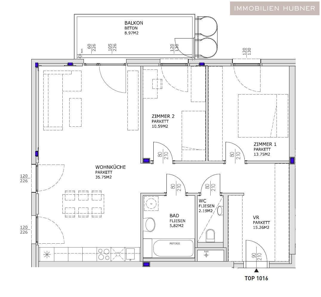 Wohnung zur Miete 1.177 € 3 Zimmer 83,4 m²<br/>Wohnfläche 3.<br/>Geschoss Wien 1110