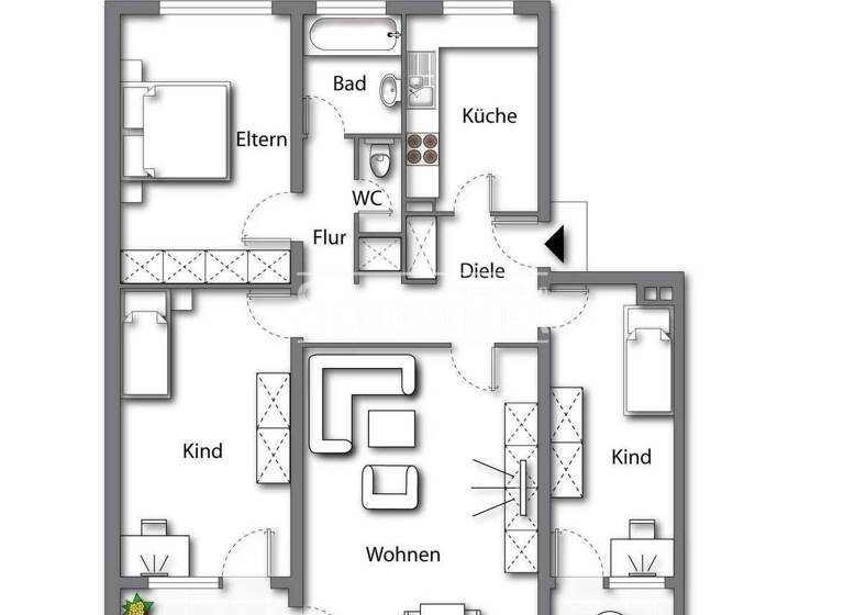 Wohnung zum Kauf 309.000 € 4 Zimmer 94,1 m² Waldkirch 79183
