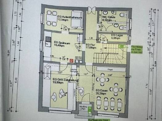 Büro zur Miete provisionsfrei 2.500 € 3 Zimmer 96 m² Bürofläche Hauptstraße 72 Höchberg 97204
