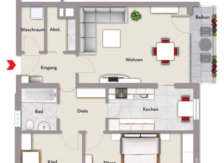 Wohnung zum Kauf 160.000 € 3 Zimmer 74 m² Weißenburg 91781