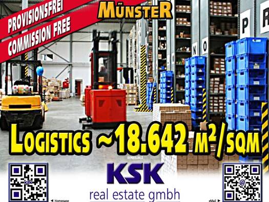 Logistikzentrum zur Miete provisionsfrei 6,50 € 18.642 m² Lagerfläche teilbar von 7.655 m² bis 26.297 m² Münster 48155