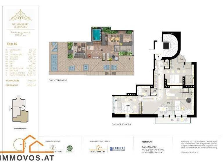 Wohnung zum Kauf - Erstbezug 998.000 € 3 Zimmer 108 m² Wien 12.,Meidling 1120