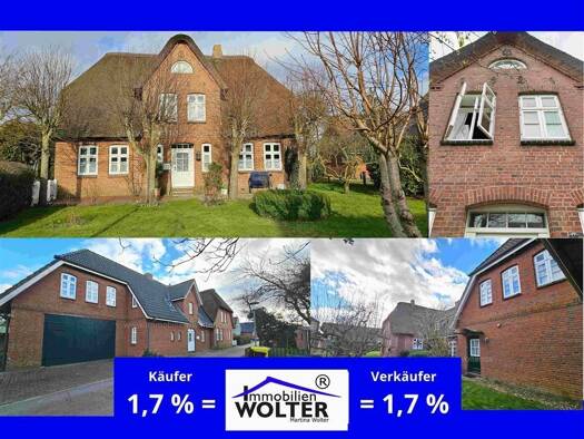 Haus zum Kauf 1.150.000 € 11 Zimmer 278 m² 1.101 m² Grundstück frei ab sofort Oldsum 25938