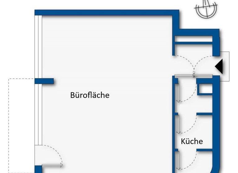 Bürofläche zur Miete 1.145 € 1 Zimmer 51,6 m² Bürofläche Kaulsdorf Berlin 12621