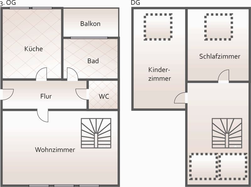 Wohnung zur Miete 566 € 3 Zimmer 94,4 m²<br/>Wohnfläche 3.<br/>Geschoss Bergstraße 54 Schloßchemnitz 024 Chemnitz 09113