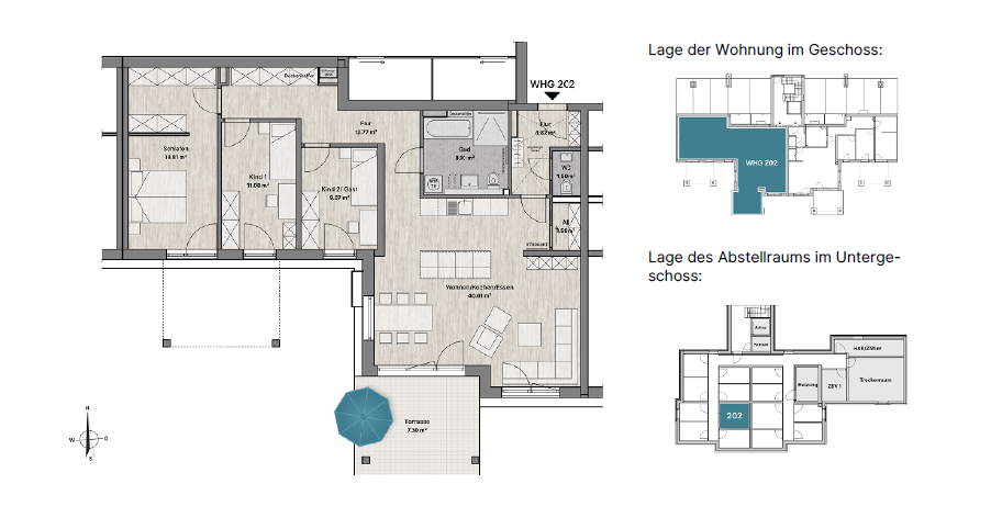 Wohnung zum Kauf provisionsfrei 479.000 € 4 Zimmer 115 m²<br/>Wohnfläche EG<br/>Geschoss An der Ziegelei 18, 18A, 18B, 18C Ludersheim Altdorf bei Nürnberg 90518