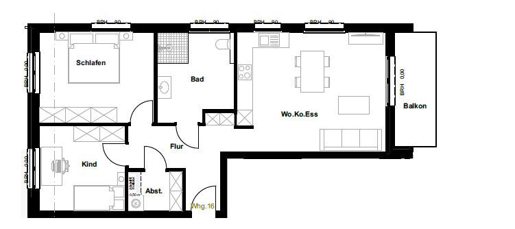 Wohnung zum Kauf 464.000 € 3 Zimmer 80,2 m²<br/>Wohnfläche 1.<br/>Geschoss Wolbeck Münster 48167