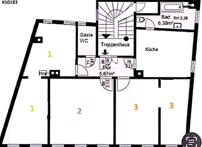 Studio zur Miete 350 € 1 Zimmer 22 m² 2. Geschoss frei ab sofort Coburg 96450