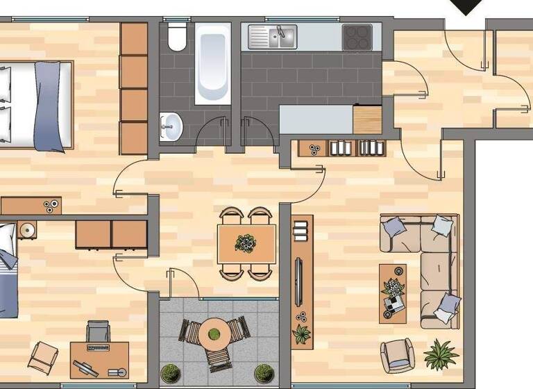 Wohnung zur Miete 569 € 3 Zimmer 68,2 m² 1. Geschoss Wilhelm-Busch-Straße 3 Vorsfelde Wolfsburg 38448