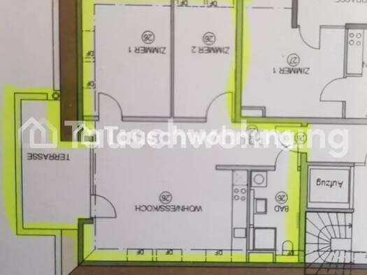 Wohnung zur Miete Tauschwohnung 1.100 € 3 Zimmer 70 m² 3. Geschoss Herdern Nord 79104
