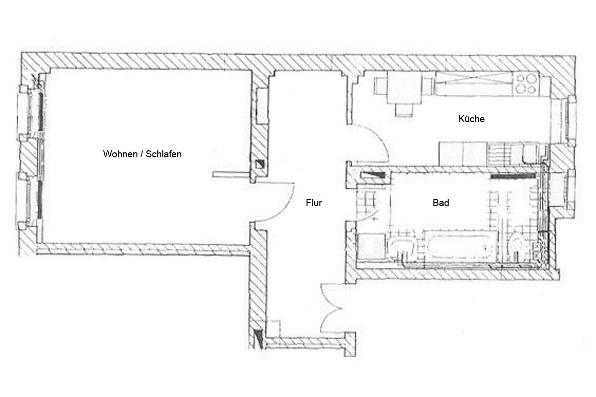 Wohnung zur Miete 483 € 1 Zimmer 52,2 m²<br/>Wohnfläche 1.<br/>Geschoss 01.04.2025<br/>Verfügbarkeit Zwickauer Straße 164 Plauen (Müllerbrunnenstr.) Dresden 01187