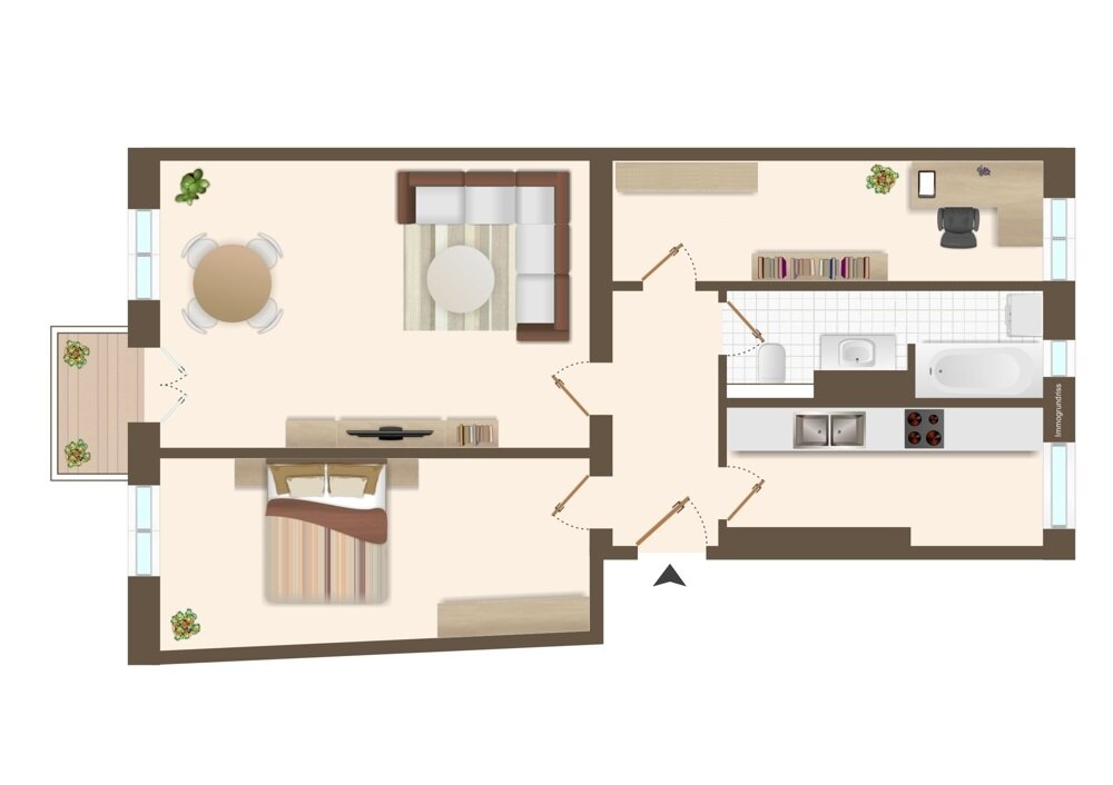 Wohnung zum Kauf 515.000 € 2,5 Zimmer 67,6 m²<br/>Wohnfläche 1.<br/>Geschoss Prenzlauer Berg Berlin 10439