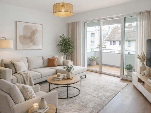 Wohnung zur Miete 1.350 € 3 Zimmer 70,8 m² 3. Geschoss Ostend Frankfurt am Main 60314