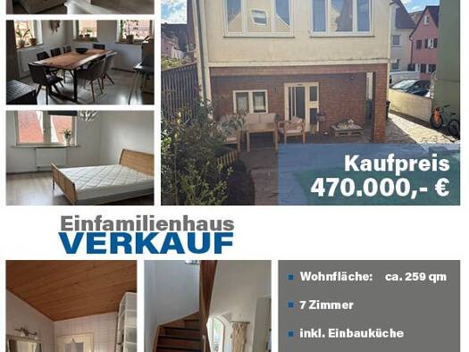 Einfamilienhaus zum Kauf 470.000 € 7 Zimmer 220 m² 240 m² Grundstück frei ab 01.10.2026 Gunzenhausen 91710
