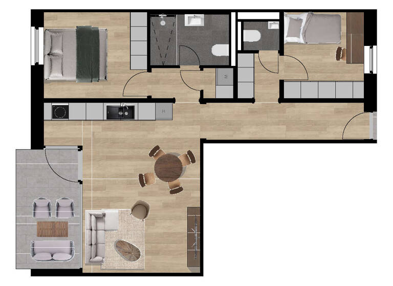 Studio zum Kauf 242.500 € 3 Zimmer 66 m² 1. Geschoss Aszófö