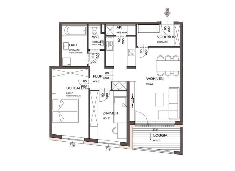 Wohnung zur Miete - Erstbezug 895 € 3 Zimmer 71,6 m² Vöcklabruck 4840