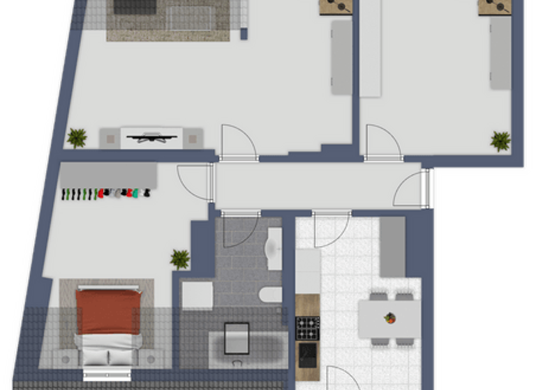 Wohnung zum Kauf 174.000 € 3 Zimmer 77,7 m² 4. Geschoss frei ab sofort Innenstadt Halle 06108