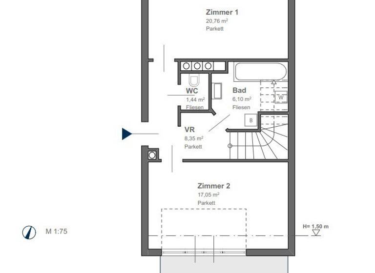 Maisonette zum Kauf 449.000 € 3 Zimmer 96 m² Körösistraße Geidorf Graz 8010