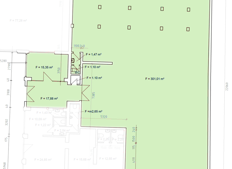 Verkaufsfläche zur Miete provisionsfrei 2,95 € 2 Zimmer 340 m² Verkaufsfläche Laasener Str. 24 Innenstadt Gera 07545