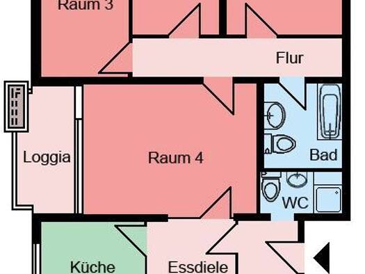Wohnung zur Miete 689 € 4 Zimmer 99,3 m² 3. Geschoss frei ab 15.11.2026 Einsteinstraße 3 Methler Kamen 59174