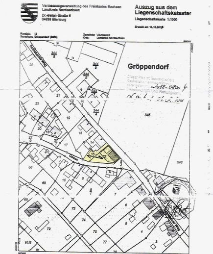 Grundstück zum Kauf 16.200 € 540 m²<br/>Grundstück Schlebener Weg 7 Gröppendorf Wermsdorf 04779