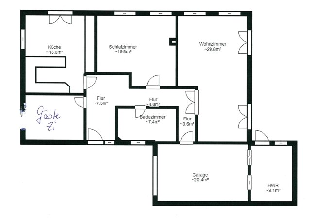 Einfamilienhaus zur Miete 1.150 € 3 Zimmer 100 m²<br/>Wohnfläche 762 m²<br/>Grundstück ab sofort<br/>Verfügbarkeit Feldstraße 34 Groß Kedingshagen Kramerhof 18445