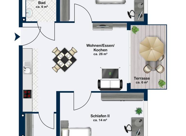 Wohnung zum Kauf 4 Zimmer 65 m² Dillingen 66763