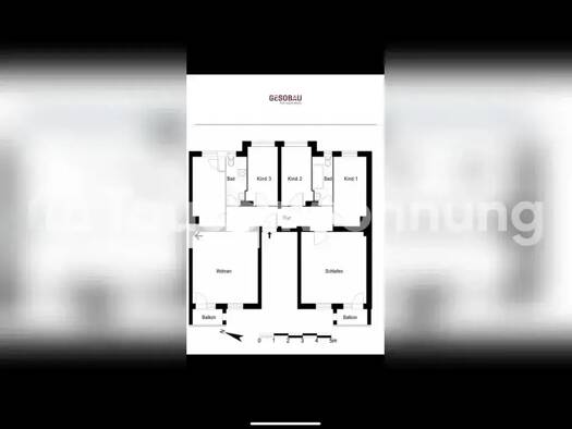 Wohnung zur Miete Tauschwohnung 1.032 € 5 Zimmer 105 m² 1. Geschoss Tegel Berlin 13509