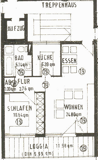 Wohnung zum Kauf 159.000 € 2 Zimmer 51,7 m²<br/>Wohnfläche 1.<br/>Geschoss westl. Stiewingstr. / Hofwiesenstr. Wasseralfingen 73433