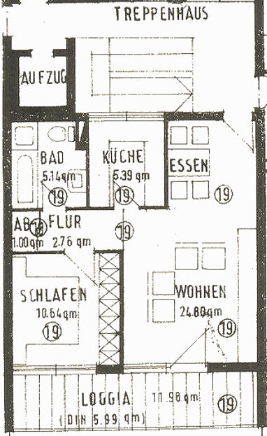 Wohnung zum Kauf 159.000 € 2 Zimmer 51,7 m² 1. Geschoss westl. Stiewingstr. / Hofwiesenstr. Wasseralfingen 73433